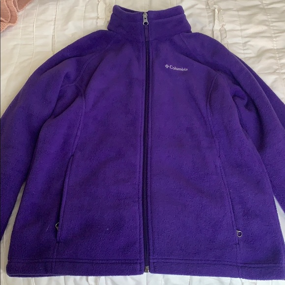 Girls Zip up fleece Columbia jacket - Picture 1 of 4